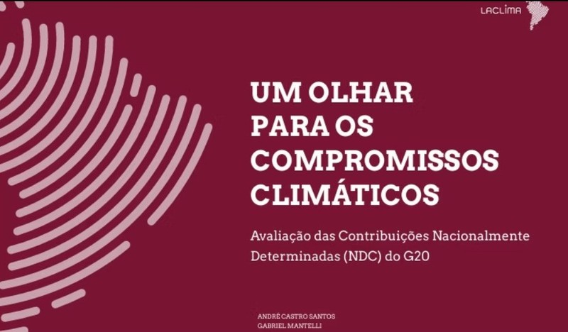 LACLIMA lan&ccedil;a relat&oacute;rio sobre metas do G20 rumo a 2035
