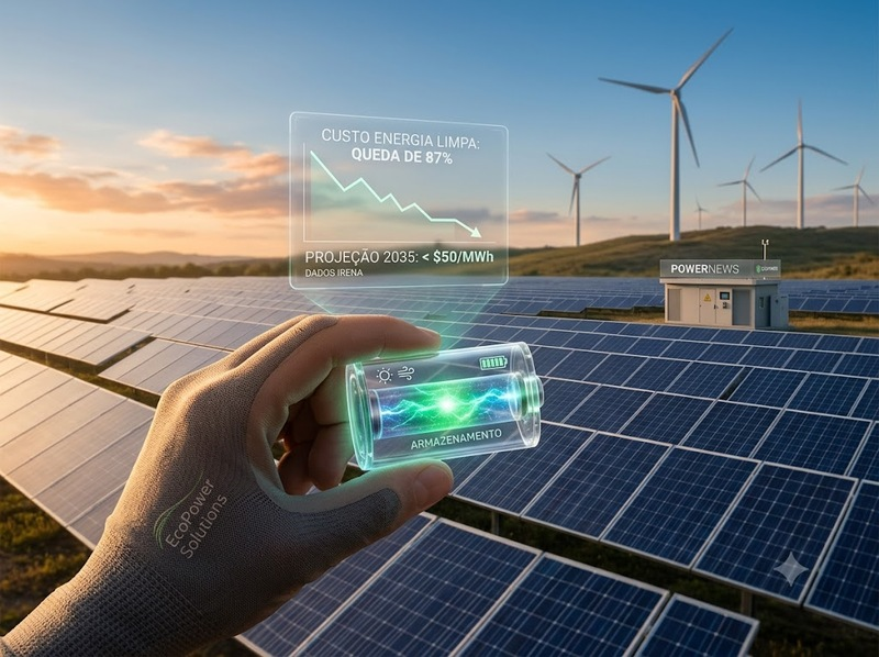 Custo da energia renov&aacute;vel deve cair at&eacute; 2035