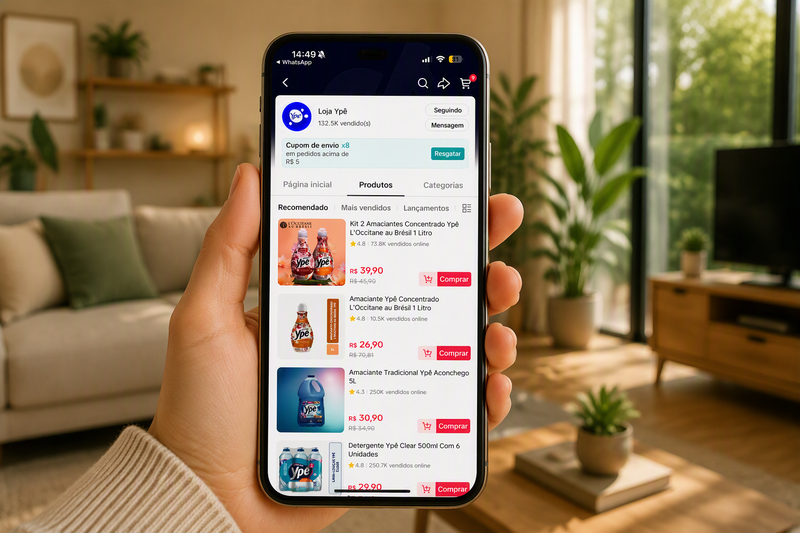 Yp&ecirc; participa de Super Dia da Marca no TikTok Shop