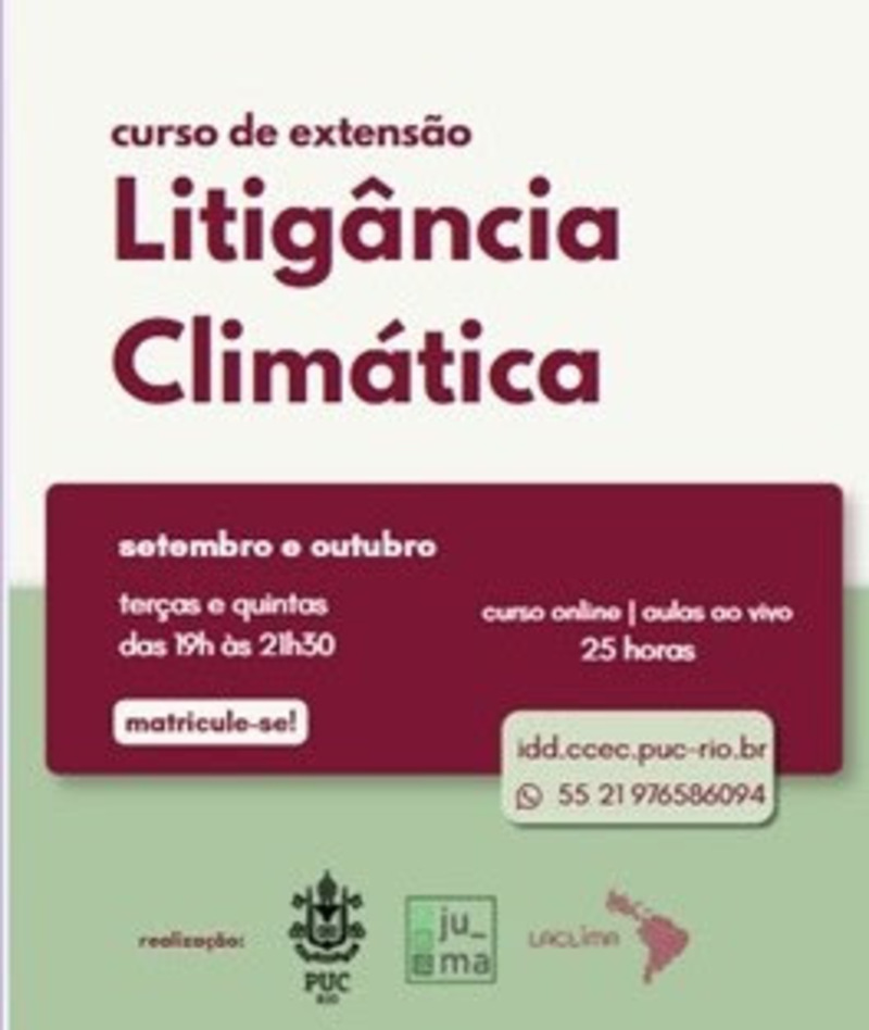PUC-Rio e LACLIMA lan&ccedil;am curso in&eacute;dito sobre o clima