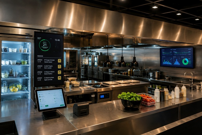 Sal&atilde;o Abrasel: Cozinha 4.0 otimiza gest&atilde;o no setor de AFL