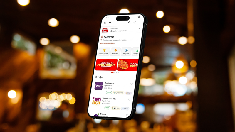 MenuDino &eacute; o segundo maior em acessos de delivery